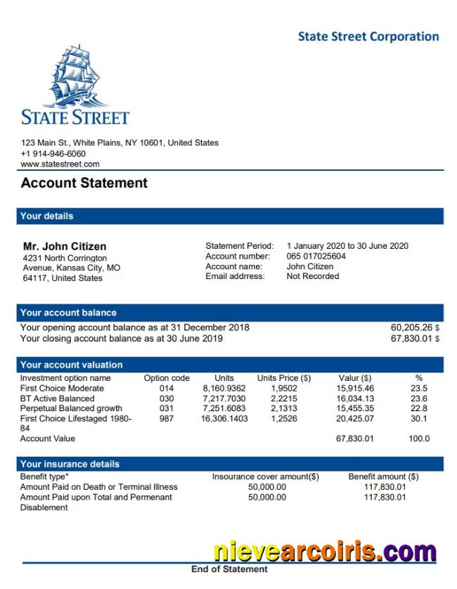USA State Street Corporation doc pdf